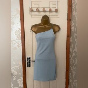 H&M blue bodycon dress